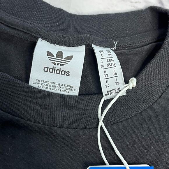 Adidas OG stacked trefoil tee pink new size XS - Picture 6 of 6